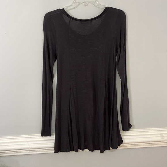 Comme Toi… shirt dress cover-up Dark Gray size Small - Picture 6 of 14